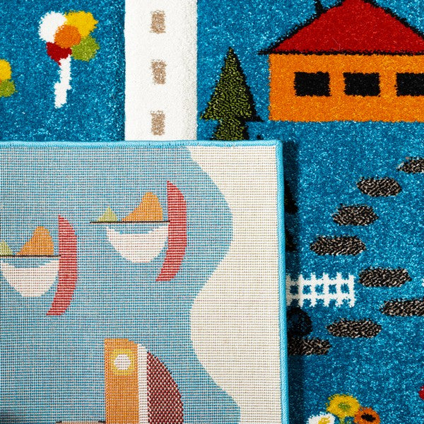 safavieh clearance carousel kids crk197m blue rug