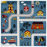 safavieh clearance carousel kids crk197m blue rug