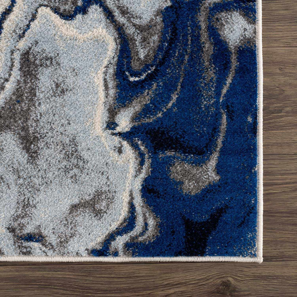 Hauteloom Glendon GLNDN Pale Blue Machine Made Polypropylene Rug