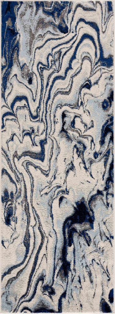 Hauteloom Glendon GLNDN Pale Blue Machine Made Polypropylene Rug