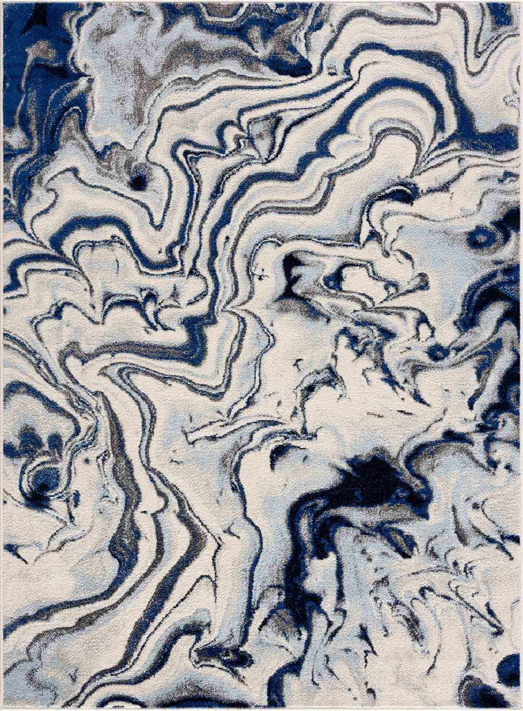 Hauteloom Glendon GLNDN Pale Blue Machine Made Polypropylene Rug