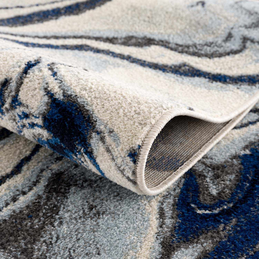 Hauteloom Glendon GLNDN Pale Blue Machine Made Polypropylene Rug