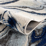 Hauteloom Glendon GLNDN Pale Blue Machine Made Polypropylene Rug