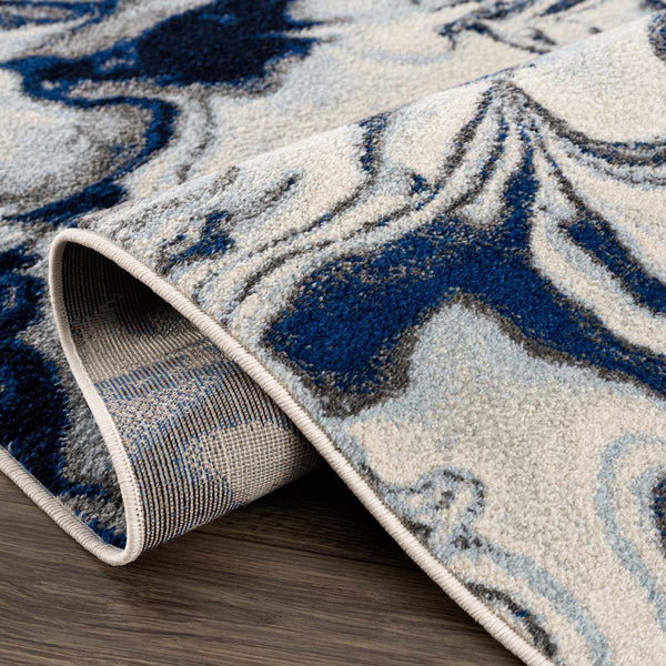 Hauteloom Glendon GLNDN Pale Blue Machine Made Polypropylene Rug