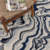 Hauteloom Glendon GLNDN Pale Blue Machine Made Polypropylene Rug