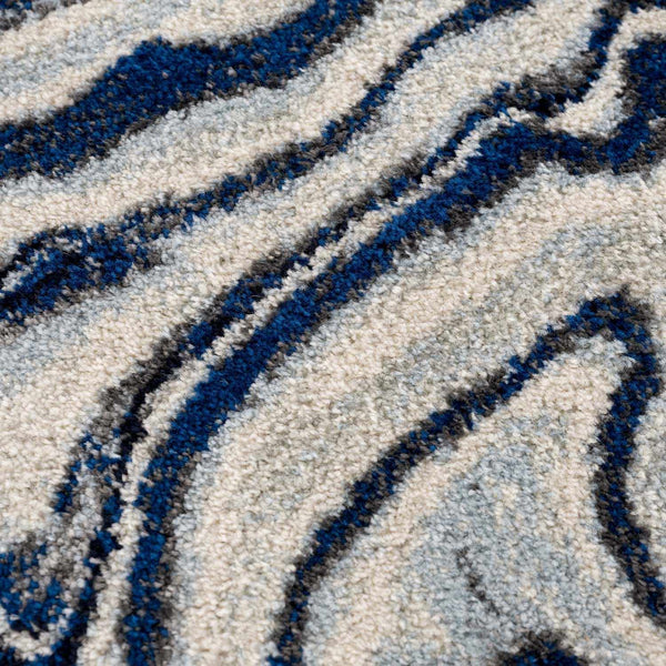 Hauteloom Glendon GLNDN Pale Blue Machine Made Polypropylene Rug