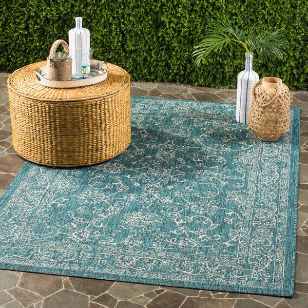 safavieh clearance courtyard cy8680 37221 turquoise rug