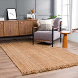 Hauteloom Moncton MONCT LightBrown Woven/Flatwoven Jute Rug