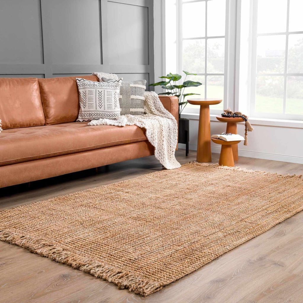 Hauteloom Moncton MONCT LightBrown Woven/Flatwoven Jute Rug