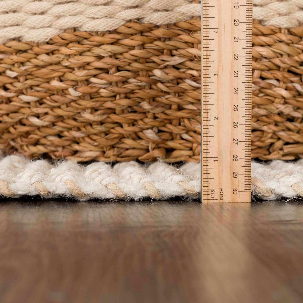 Hauteloom Senneterre SENN Cream Woven/Flatwoven Jute Rug