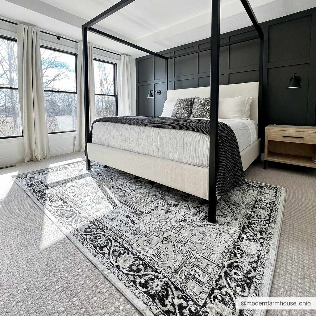 Hauteloom Cabacungan CABAC Black Machine Made Polyester Rug
