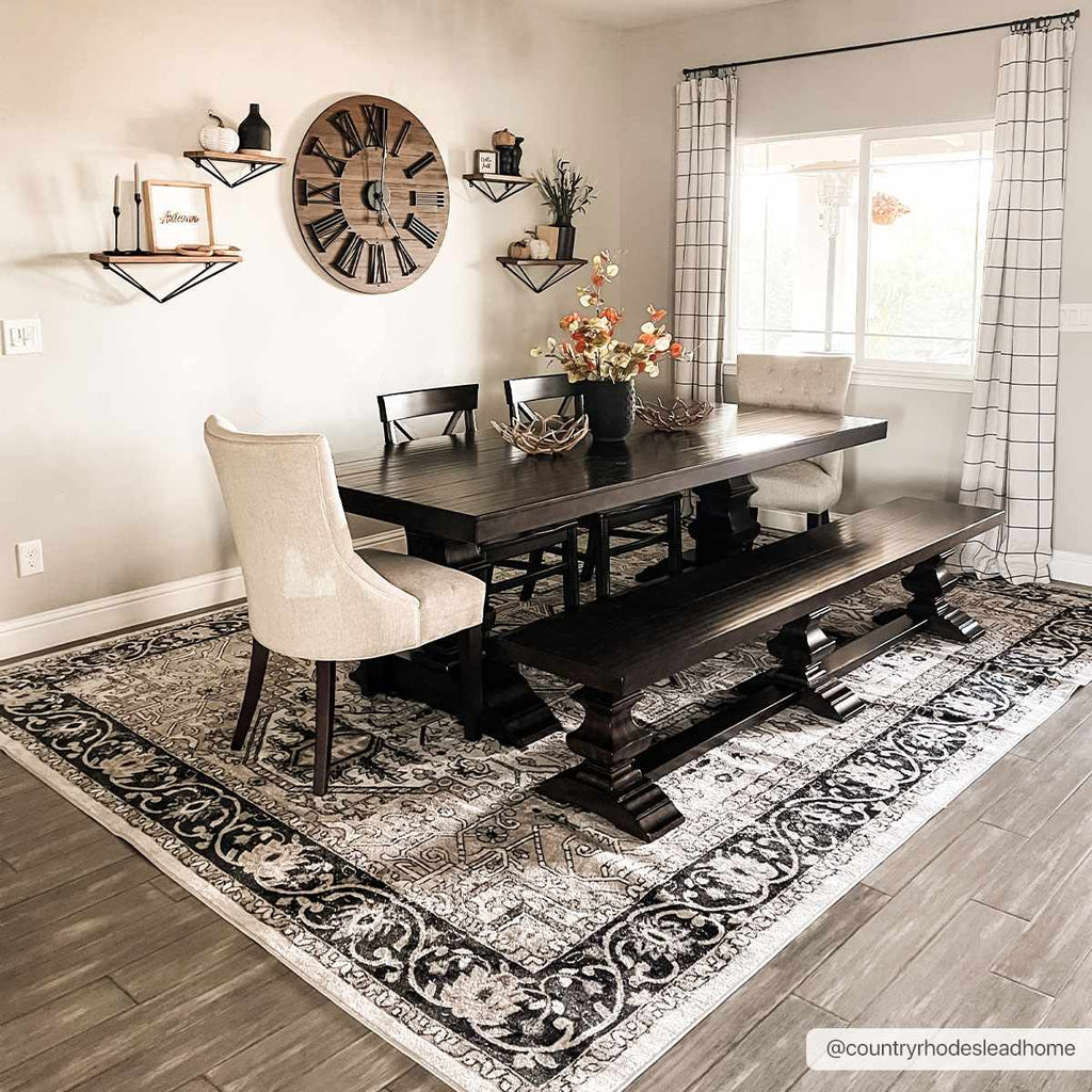 Hauteloom Cabacungan CABAC Black Machine Made Polyester Rug