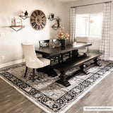 Hauteloom Cabacungan CABAC Black Machine Made Polyester Rug