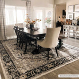 Hauteloom Cabacungan CABAC Black Machine Made Polyester Rug