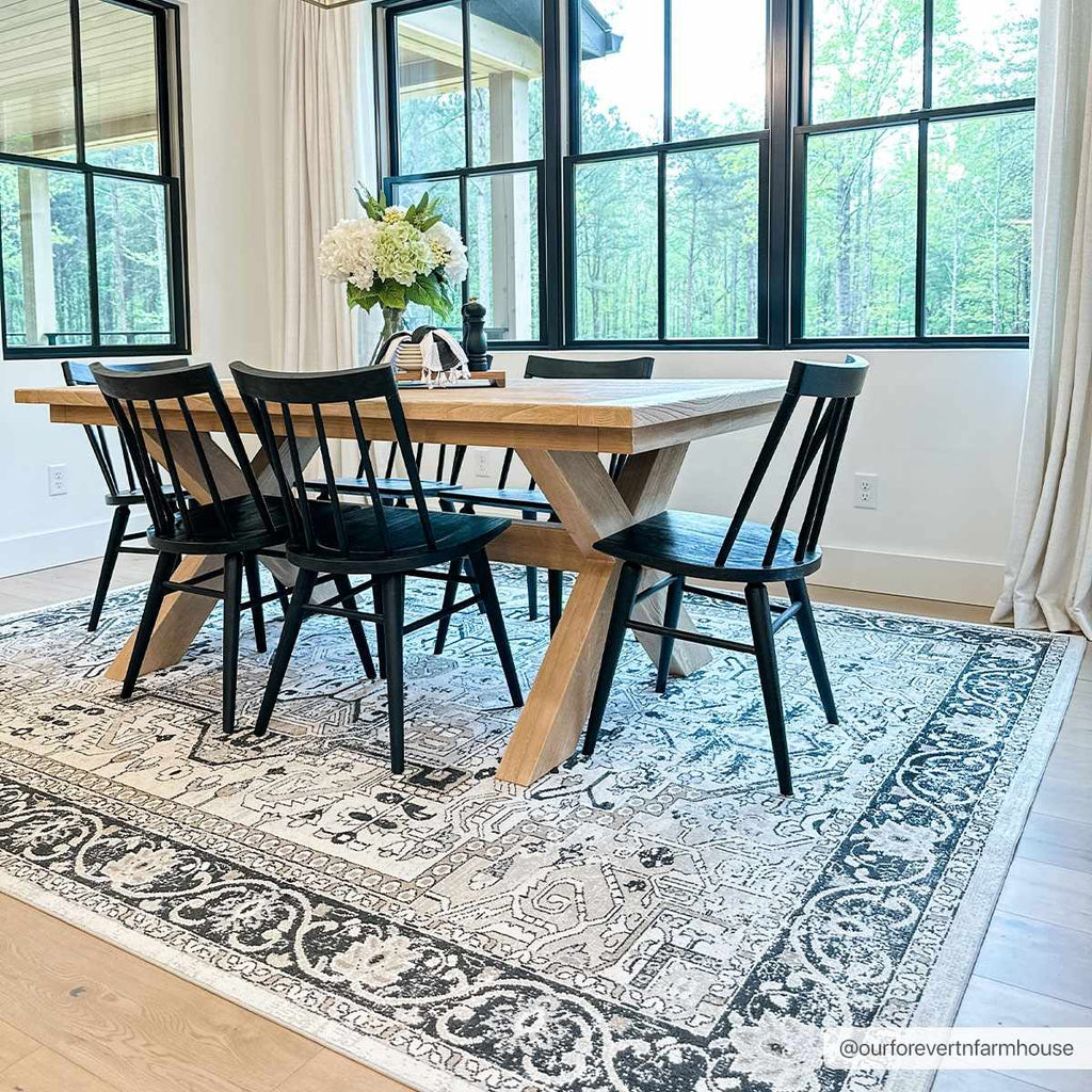 Hauteloom Cabacungan CABAC Black Machine Made Polyester Rug