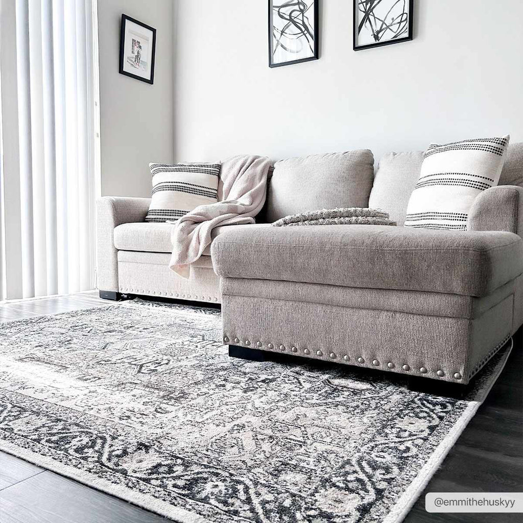 Hauteloom Cabacungan CABAC Black Machine Made Polyester Rug