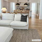 Hauteloom Caspar CASPA Cream Woven/Flatwoven Jute Rug