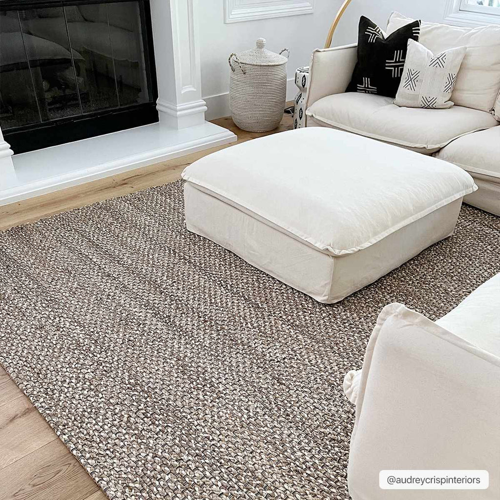 Hauteloom Caspar CASPA Cream Woven/Flatwoven Jute Rug