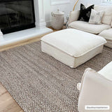 Hauteloom Caspar CASPA Cream Woven/Flatwoven Jute Rug