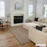Hauteloom Caspar CASPA Cream Woven/Flatwoven Jute Rug