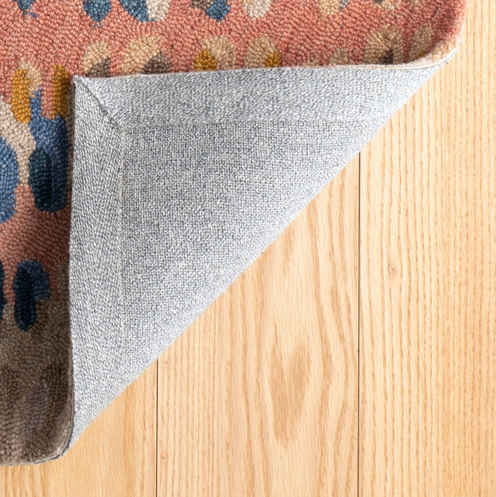 dash albert paint chip da1832 coral hand hooked wool rug