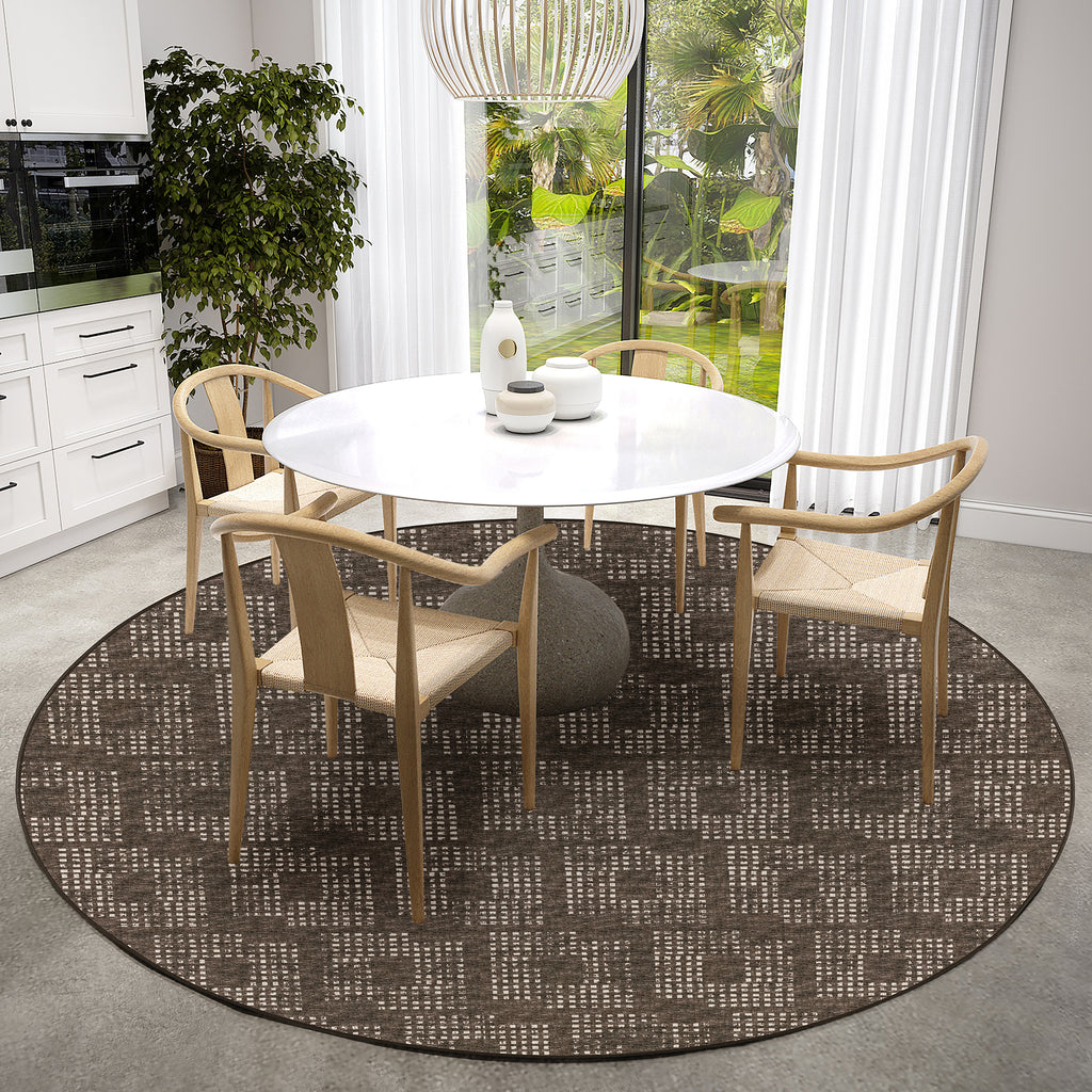 dalyn delano da1 chocolate rug