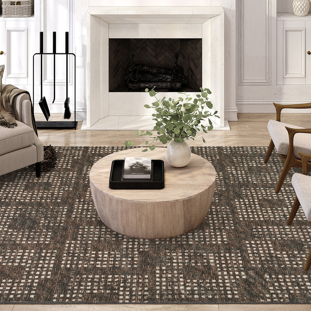 dalyn delano da1 chocolate rug