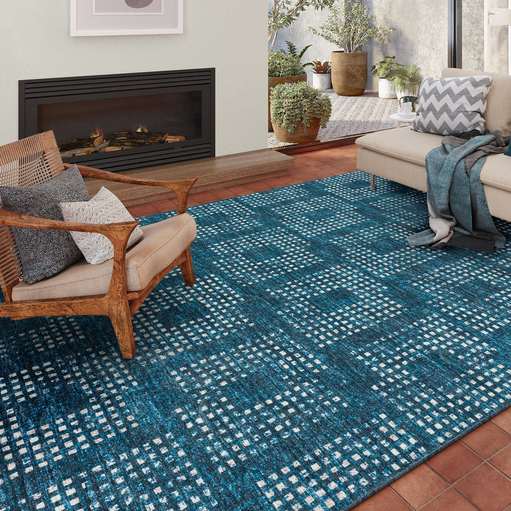 dalyn delano da1 navy rug