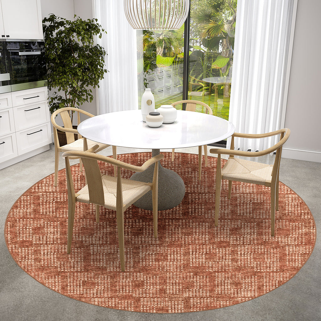 dalyn delano da1 paprika rug