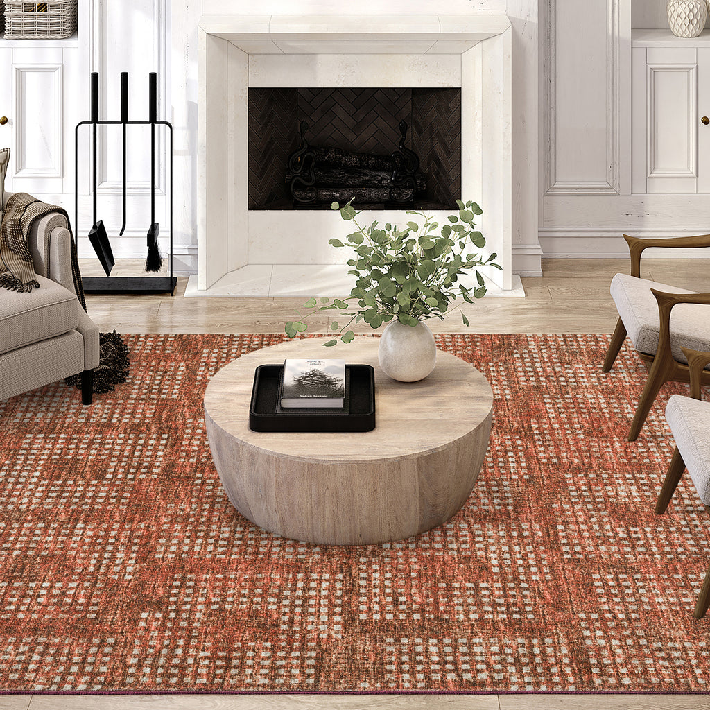 dalyn delano da1 paprika rug