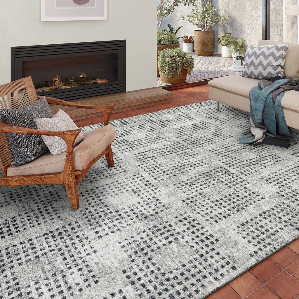 dalyn delano da1 pewter rug