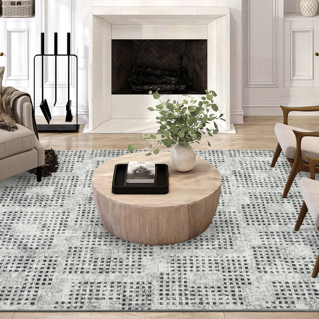 dalyn delano da1 pewter rug