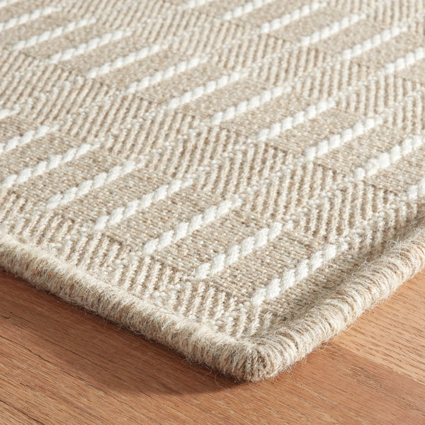Dash & Albert Custom Lane DA2151 Natural Woven/Flatwoven Wool Rug ...