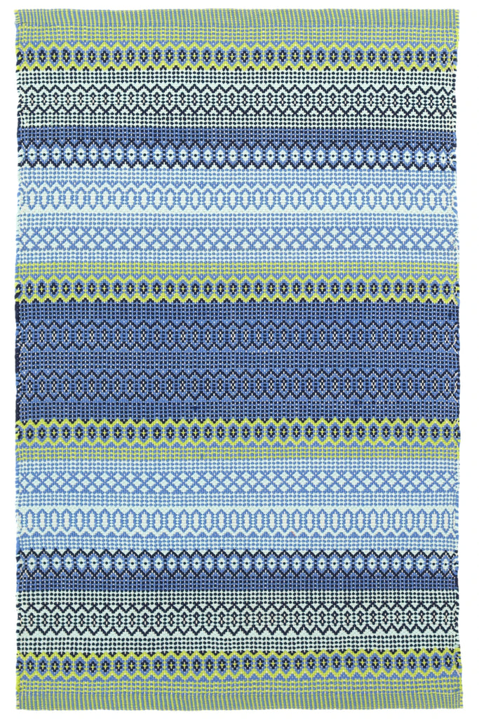 dash albert fiesta stripe da662 french blue rug