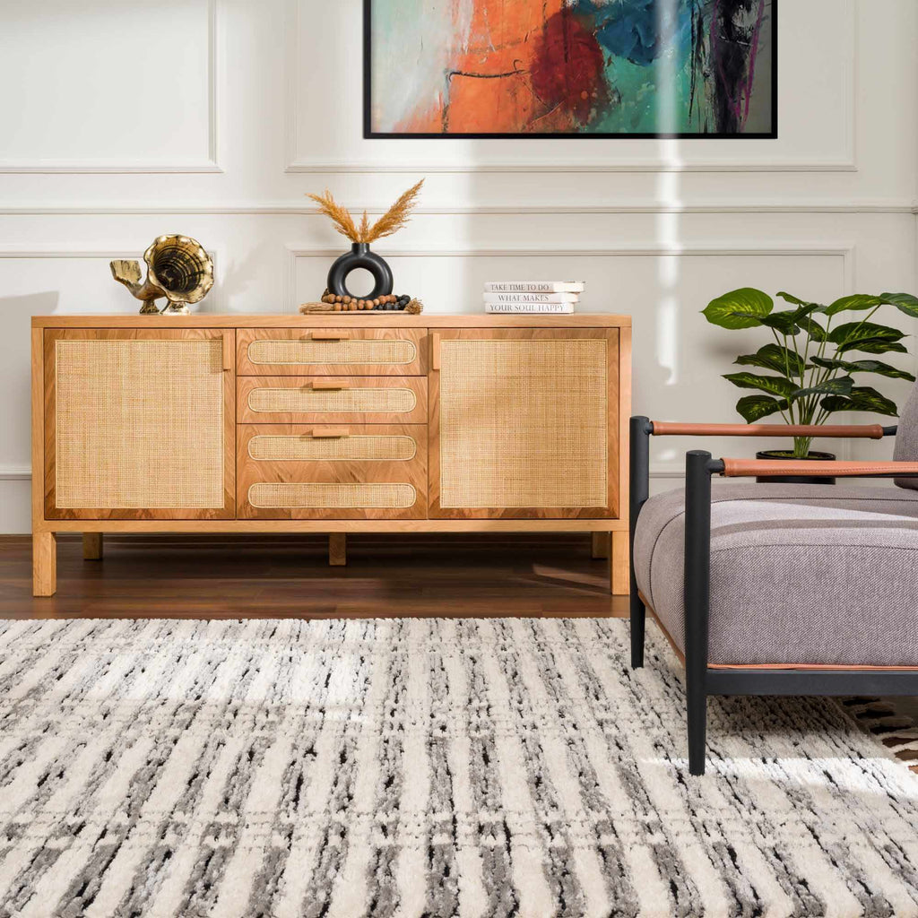 Hauteloom Nava HDEUNAVAHA1 Beige Machine Made Polypropylene Rug