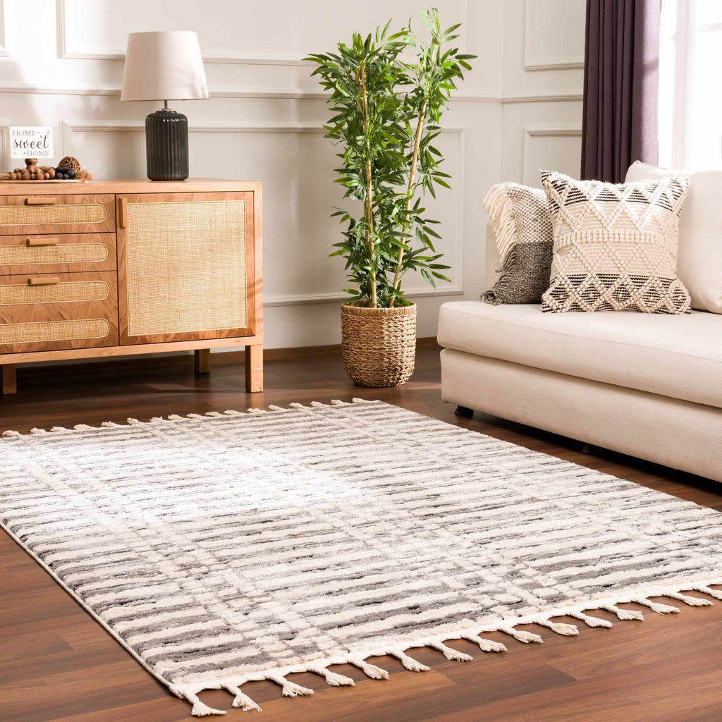 Hauteloom Nava HDEUNAVAHA1 Beige Machine Made Polypropylene Rug