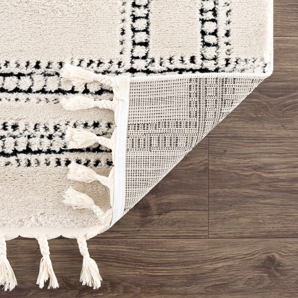 Hauteloom Ryuu HDEURYUU8A1 Beige Machine Made Polypropylene Rug