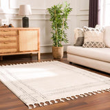 Hauteloom Ryuu HDEURYUU8A1 Beige Machine Made Polypropylene Rug