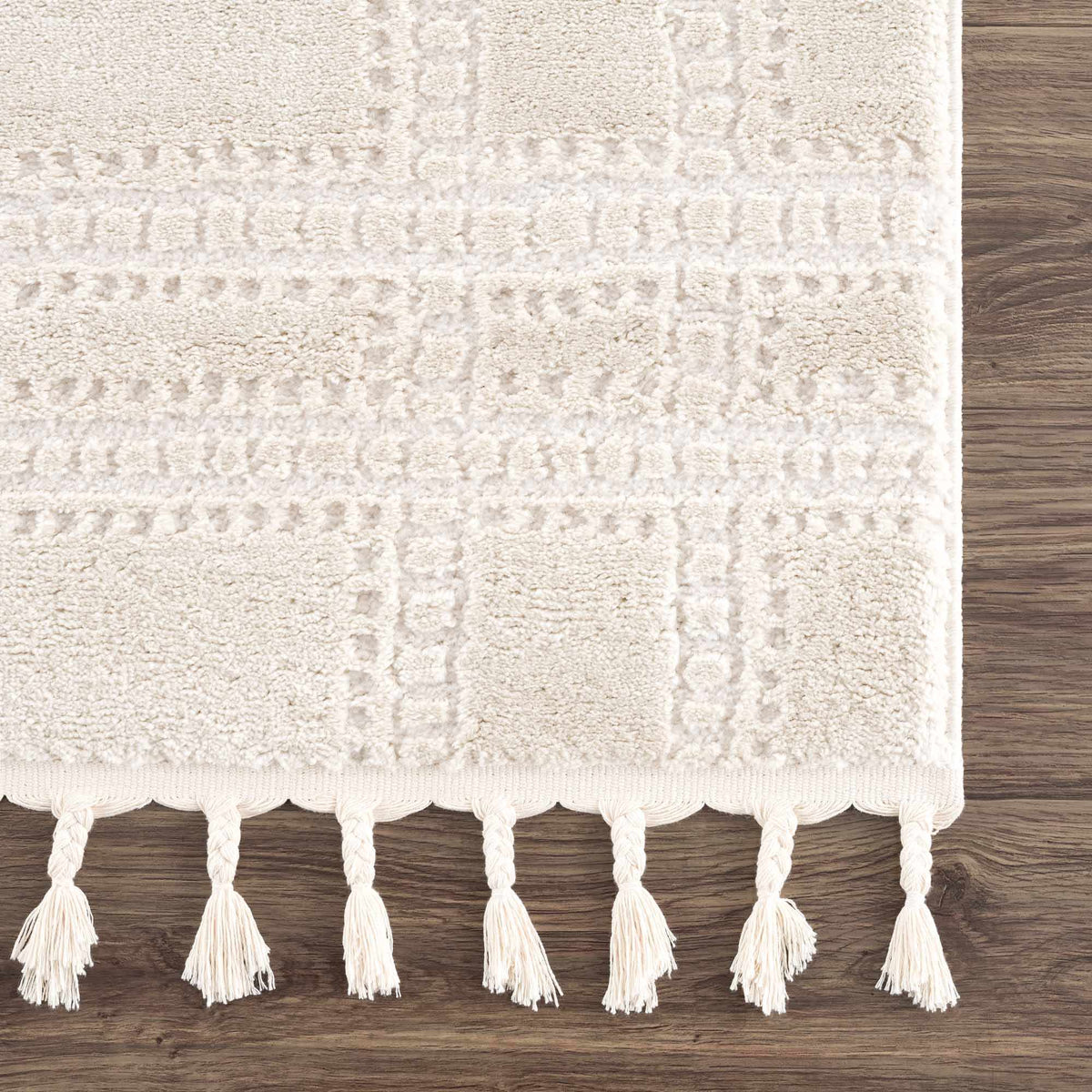 Hauteloom Ryuu HDEURYUU8A3 Beige Machine Made Polypropylene Rug