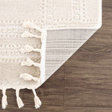 Hauteloom Ryuu HDEURYUU8A3 Beige Machine Made Polypropylene Rug
