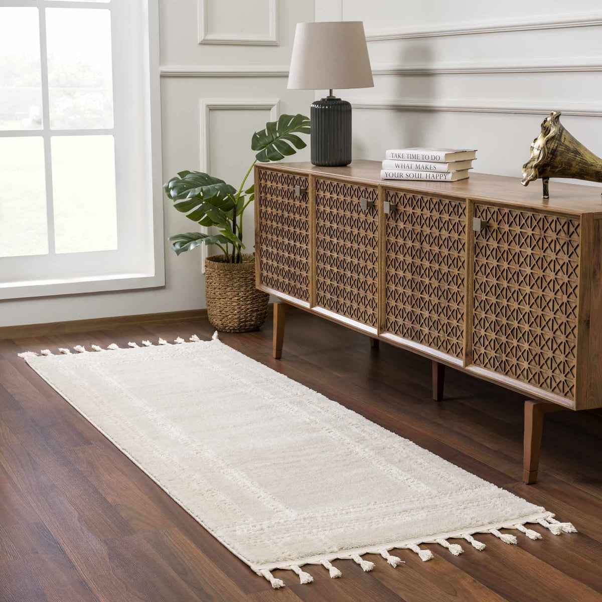 Hauteloom Ryuu HDEURYUU8A3 Beige Machine Made Polypropylene Rug