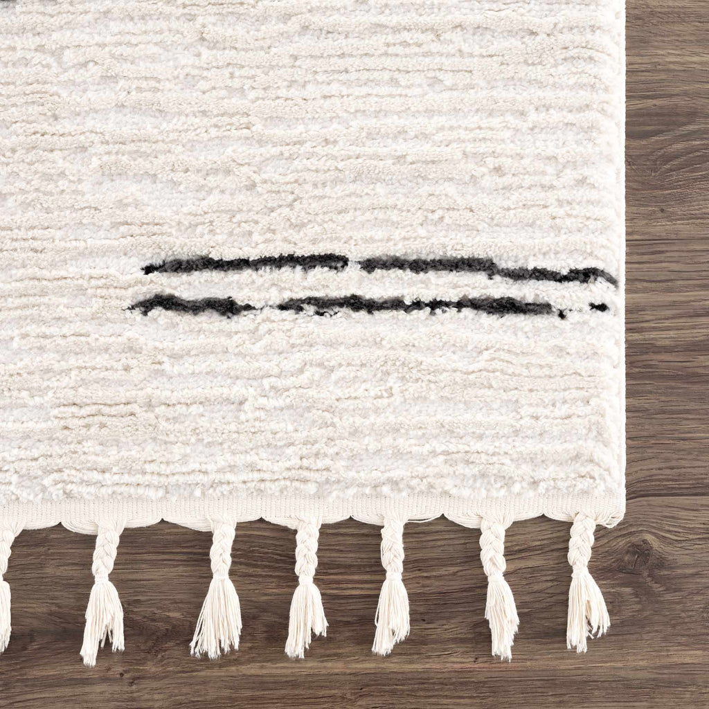 Hauteloom Riad HDEURIAD8A1 Beige Machine Made Polypropylene Rug