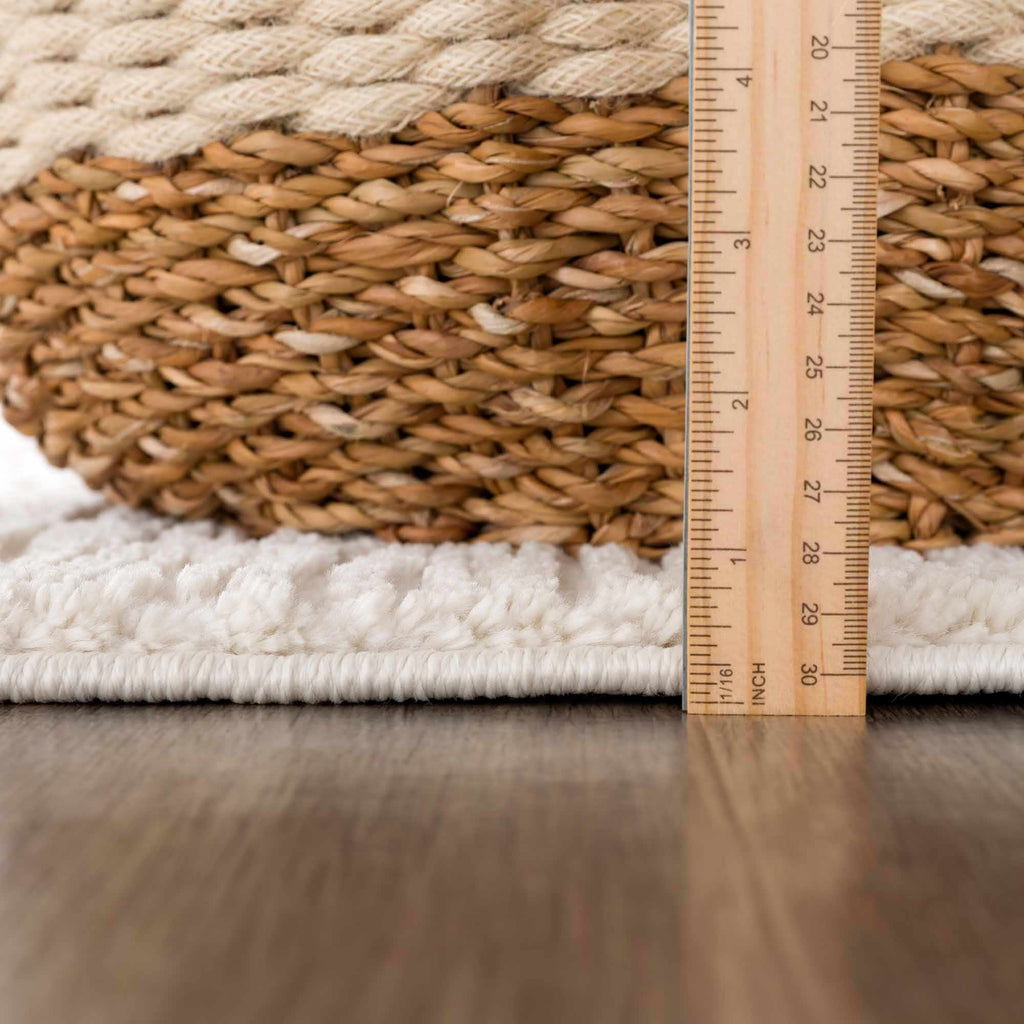 Hauteloom Riad HDEURIAD8A1 Beige Machine Made Polypropylene Rug