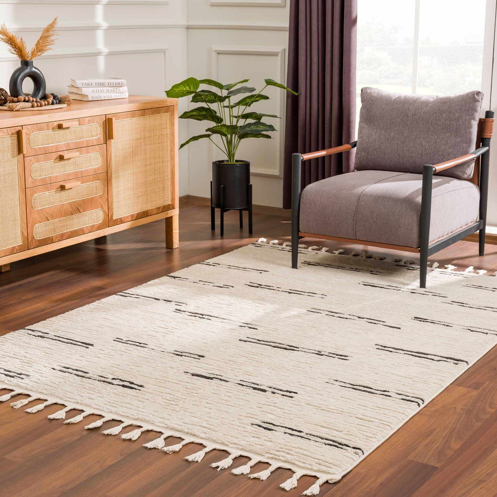Hauteloom Riad HDEURIAD8A1 Beige Machine Made Polypropylene Rug