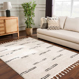 Hauteloom Riad HDEURIAD8A1 Beige Machine Made Polypropylene Rug