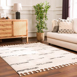 Hauteloom Riad HDEURIAD8A1 Beige Machine Made Polypropylene Rug
