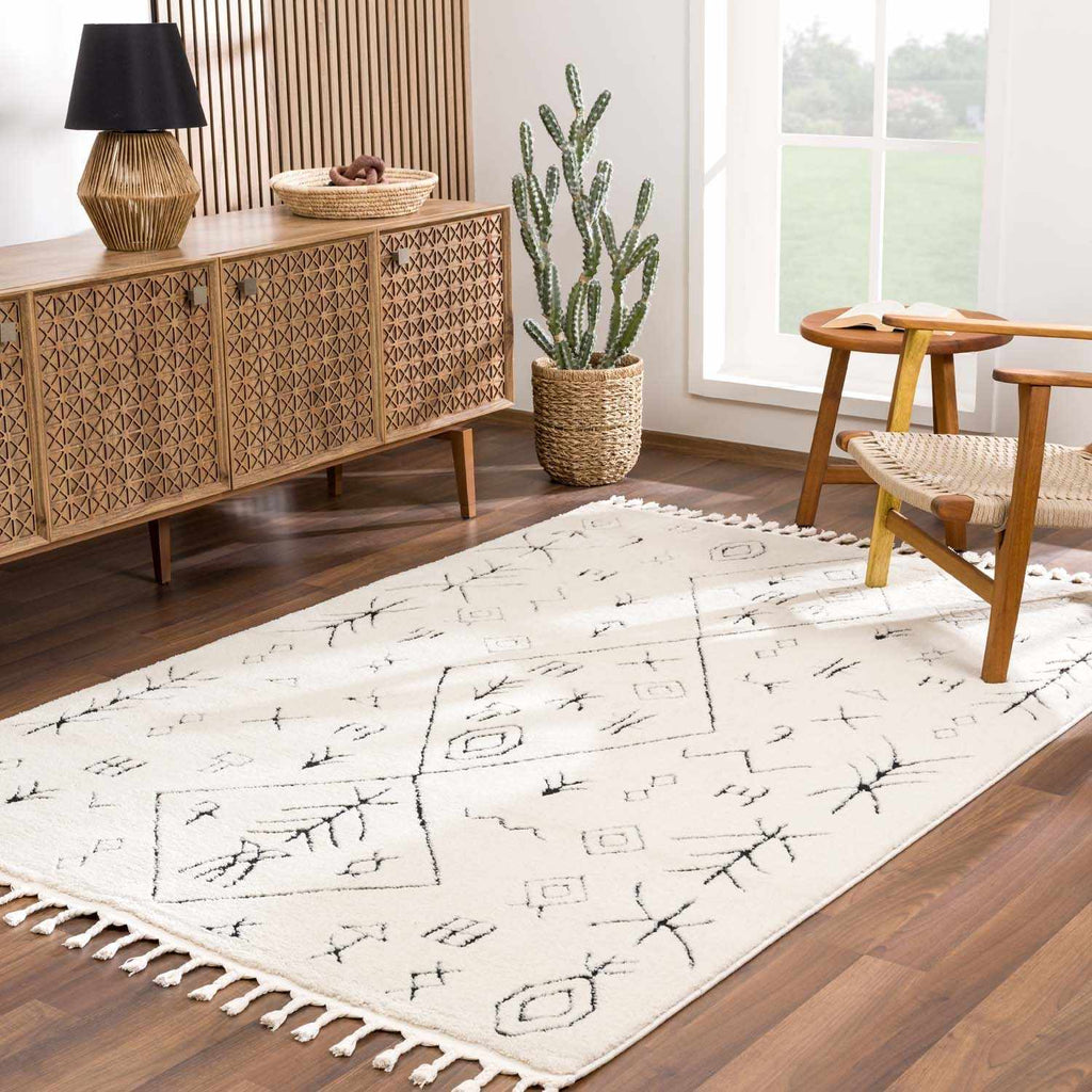 Hauteloom Thian TZFQTA1 Beige Machine Made Polypropylene Rug