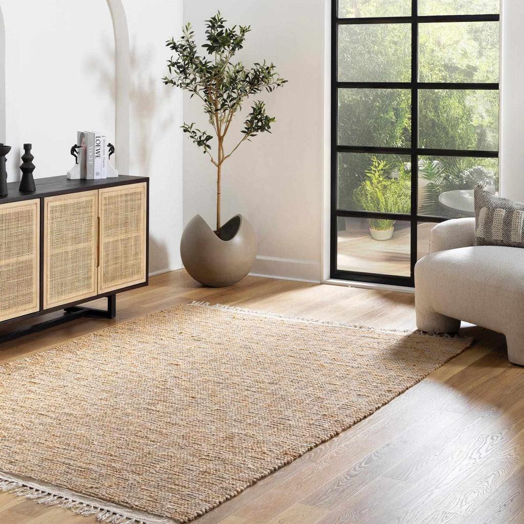 Hauteloom Ionut SDMBIONUTA1 Light Brown Woven/Flatwoven Jute Rug