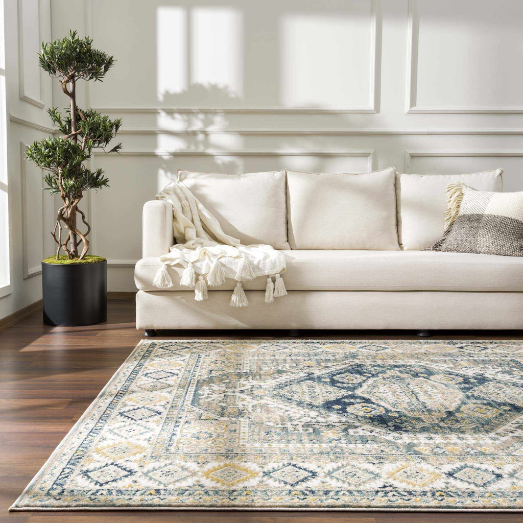 Hauteloom Brend HJPTBRENAA1 Beige Machine Made Polypropylene Rug