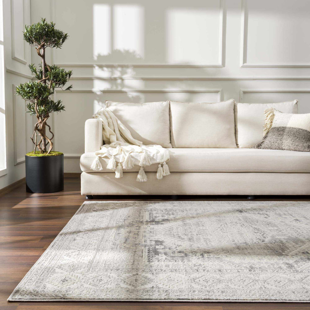 Hauteloom Brend HJPTBRENAA2 Cream Machine Made Polypropylene Rug